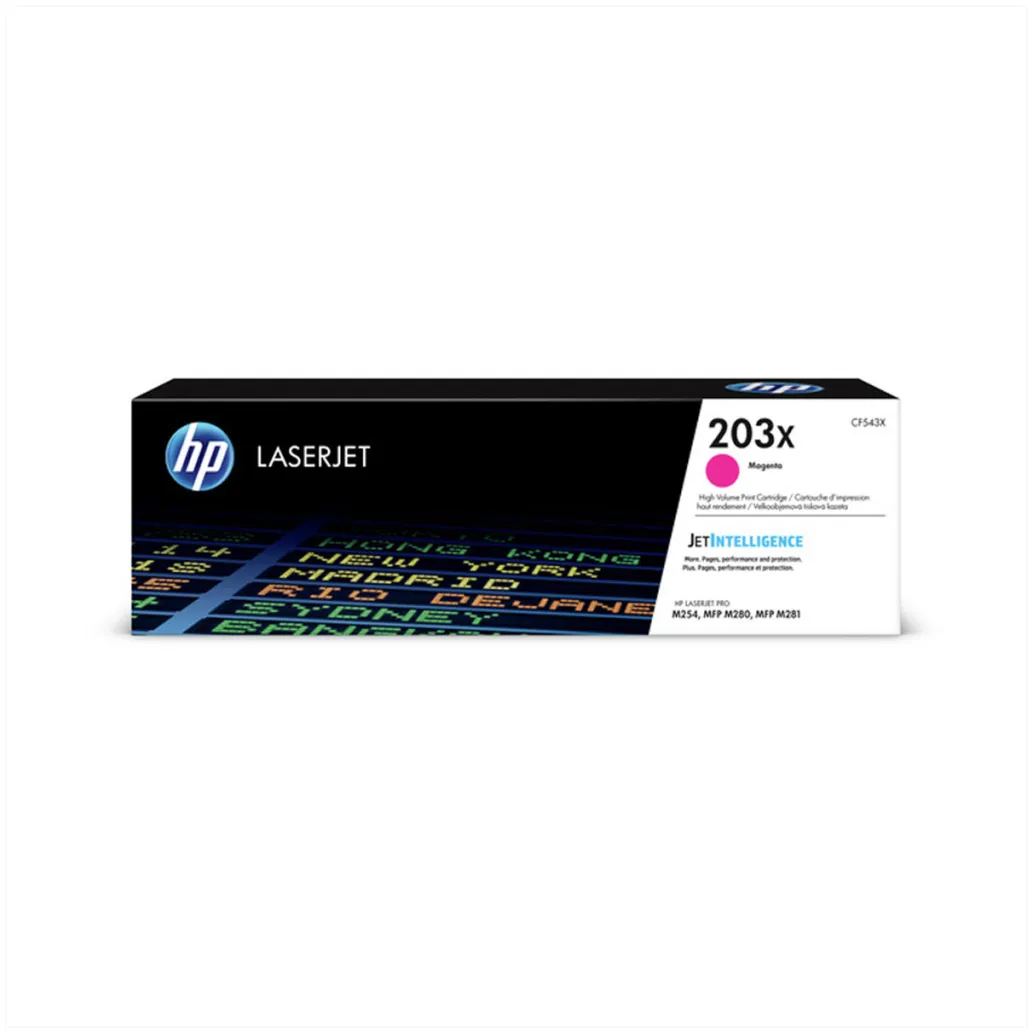 TONER HP 203X MAGENTA ZA COLOR LJ Pro M254dn, M365dw, MFP M280nw, M281cdw, M281fdn (2.500 STRANI) (CF543X) TONER HP 203X MAGENTA ZA COLOR LJ Pro M254dn, M365dw, MFP M280nw, M281cdw, M281fdn (2.500 STRANI) (CF543X)