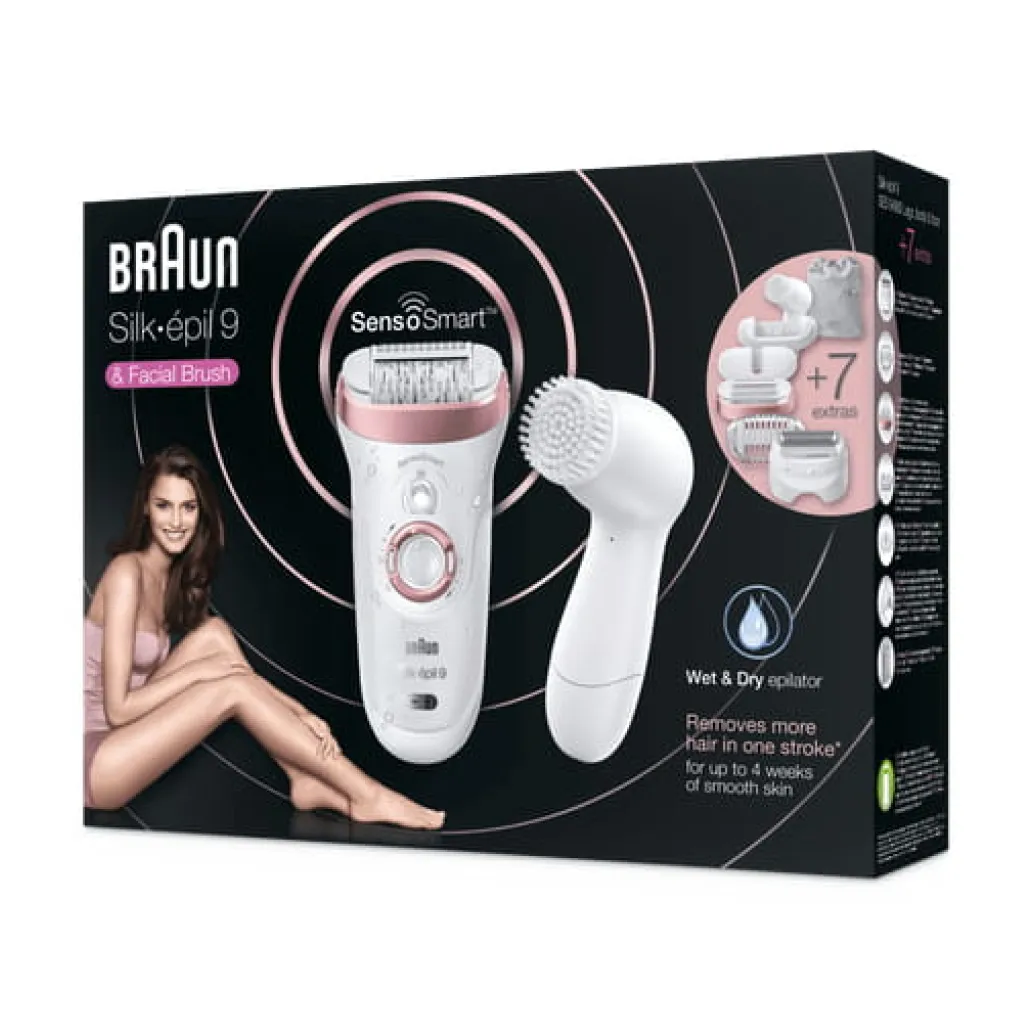 Braun Silk-épil 9 SensoSmart 9/880 40 tweezers Rose gold, White Braun Silk-épil 9 SensoSmart 9/880 40 tweezers Rose gold, White