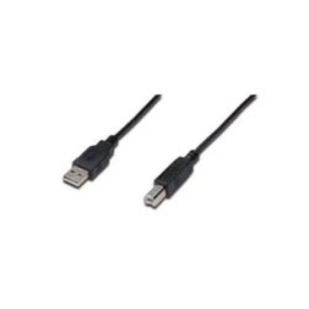 Kabel USB A => B 0,50m dvojno oklopljen transparent Digitus (AK-300105-005-S) Kabel USB A => B 0,50m dvojno oklopljen transparent Digitus (AK-300105-005-S)