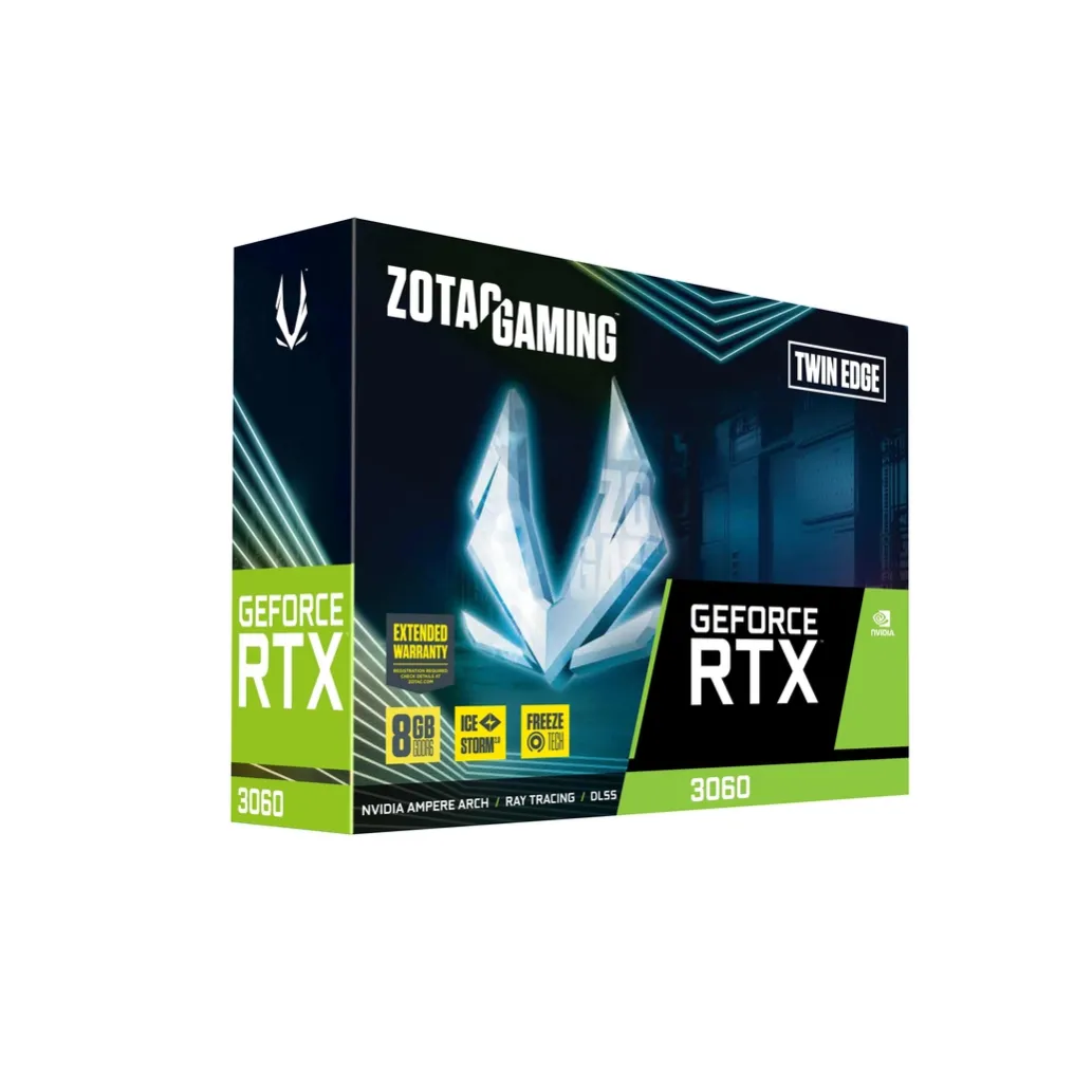 nVidia RTX3060 8GB GDDR6 Zotac Twin Edge HDMI 3xDisplayPort 1.4a (ZT-A30630E-10M) nVidia RTX3060 8GB GDDR6 Zotac Twin Edge HDMI 3xDisplayPort 1.4a (ZT-A30630E-10M)