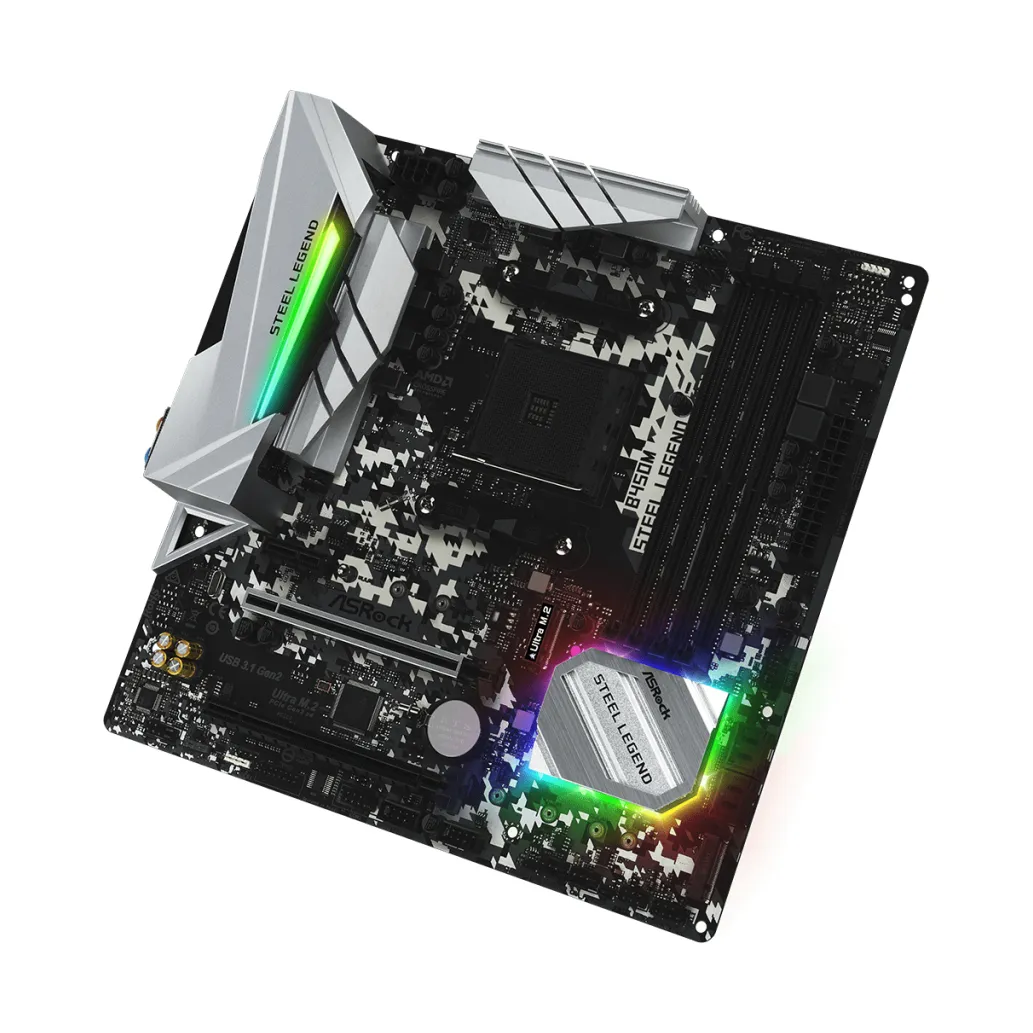 MB AM4 Asrock B450M STEEL LEGEND microATX MB AM4 Asrock B450M STEEL LEGEND microATX