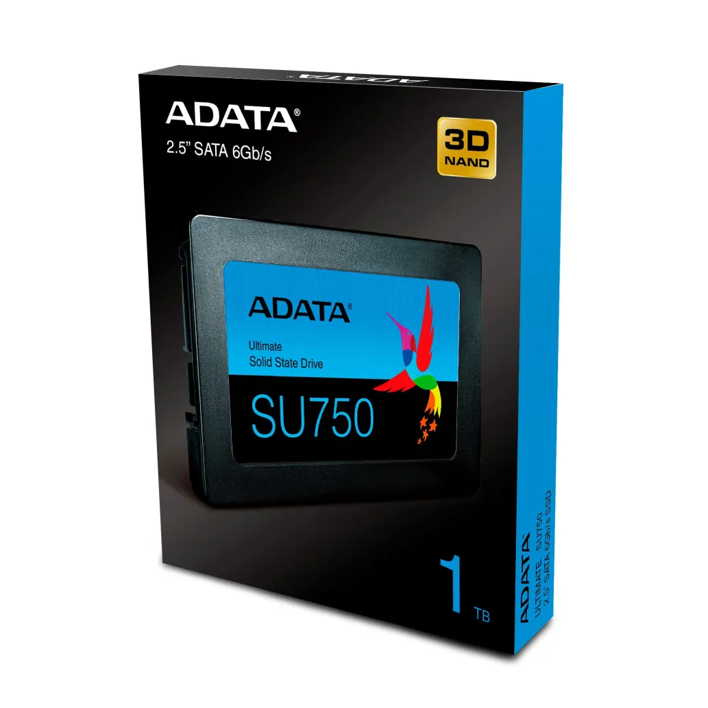 Disk SSD 6,4cm (2,5") 256GB SATA3 Adata SU750 3D TLC 550/520MB/s (ASU750SS-256GT-C) Disk SSD 6,4cm (2,5") 256GB SATA3 Adata SU750 3D TLC 550/520MB/s (ASU750SS-256GT-C)