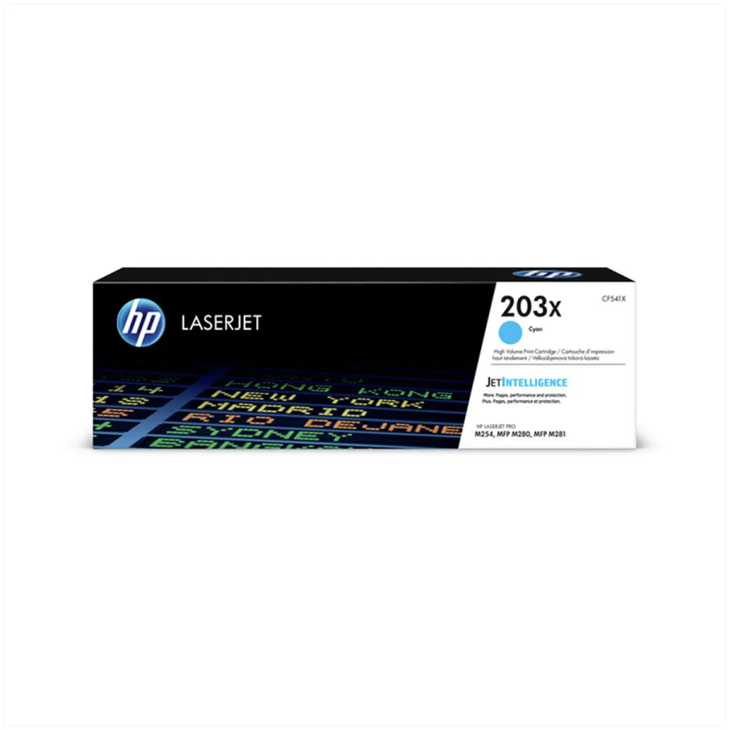 TONER HP 203X CYAN ZA COLOR LJ Pro M254dn, M365dw, MFP M280nw, M281cdw, M281fdn (2.500 STRANI) (CF541X) TONER HP 203X CYAN ZA COLOR LJ Pro M254dn, M365dw, MFP M280nw, M281cdw, M281fdn (2.500 STRANI) (CF541X)