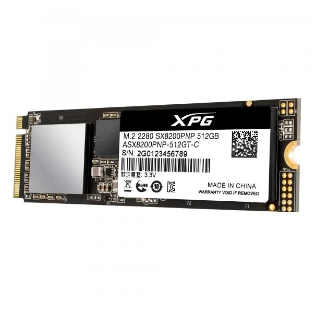 Disk SSD M.2 NVMe PCIe 3.0 512GB Adata SX8200PNP 3D TLC 2280 3500/2300MB/ (ASX8200PNP-512GT-C) Disk SSD M.2 NVMe PCIe 3.0 512GB Adata SX8200PNP 3D TLC 2280 3500/2300MB/ (ASX8200PNP-512GT-C)