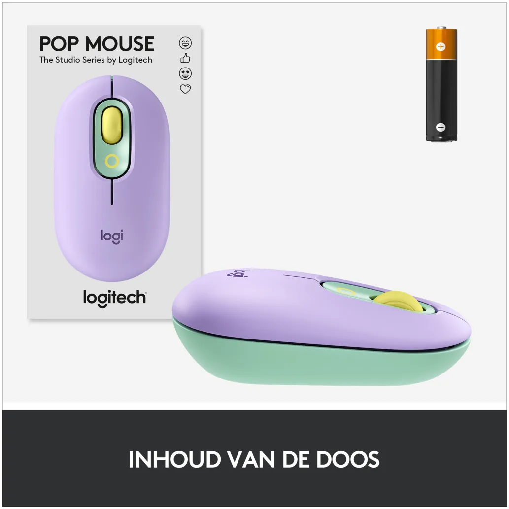 Miš Logitech Brezžična Bluetooth POP Mouse z EMOJI - mint (910-006547) Miš Logitech Brezžična Bluetooth POP Mouse z EMOJI - mint (910-006547)