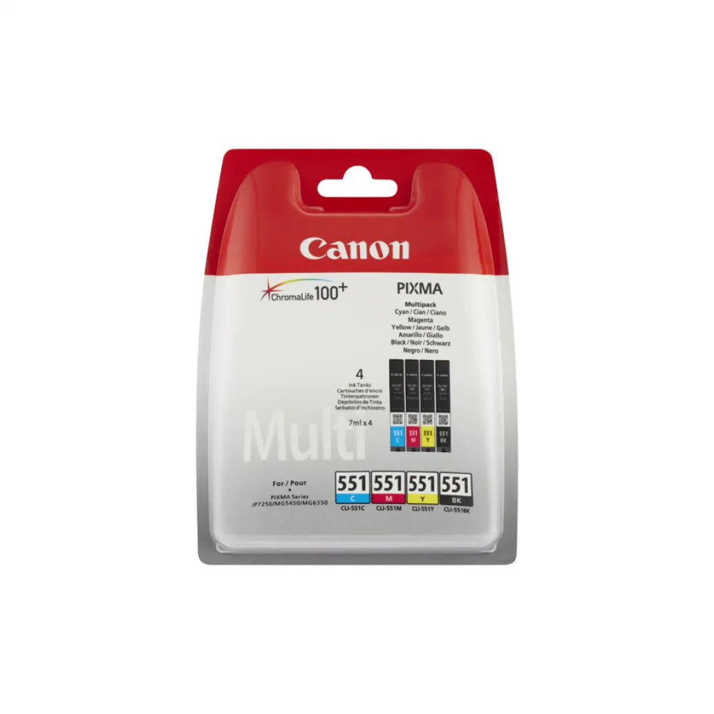 KART CANON CLI-551 C/M/Y/BK MultiPack (6509B009AA) KART CANON CLI-551 C/M/Y/BK MultiPack (6509B009AA)