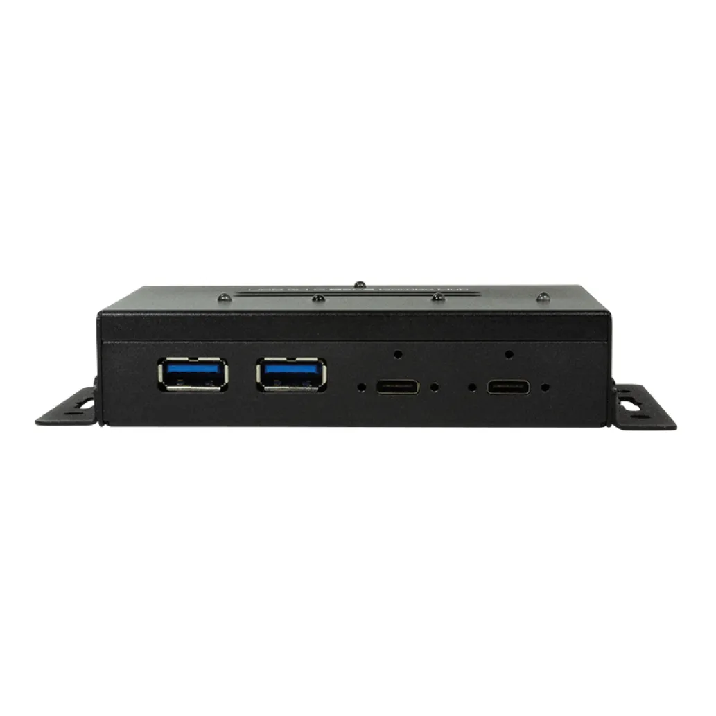 HUB USB-C => 4x USB3.1 industrijski LogiLink+ napajalnik črn (UA0316) HUB USB-C => 4x USB3.1 industrijski LogiLink+ napajalnik črn (UA0316)