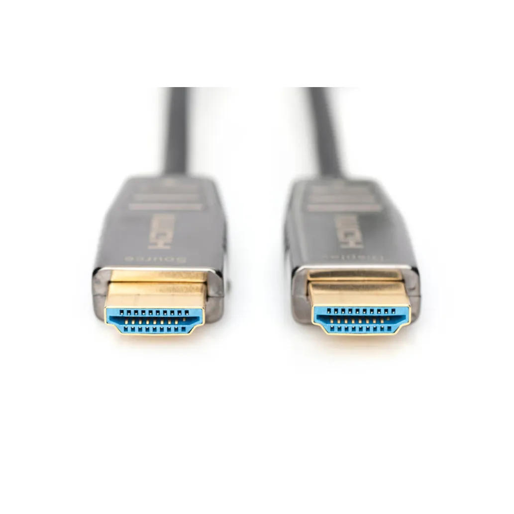 Kabel HDMI(m)=>HDMI(m) v2.1 10,00m UHD 8K/60Hz AOC hibridni optični črn Digitus (AK-330126-100-S) Kabel HDMI(m)=>HDMI(m) v2.1 10,00m UHD 8K/60Hz AOC hibridni optični črn Digitus (AK-330126-100-S)
