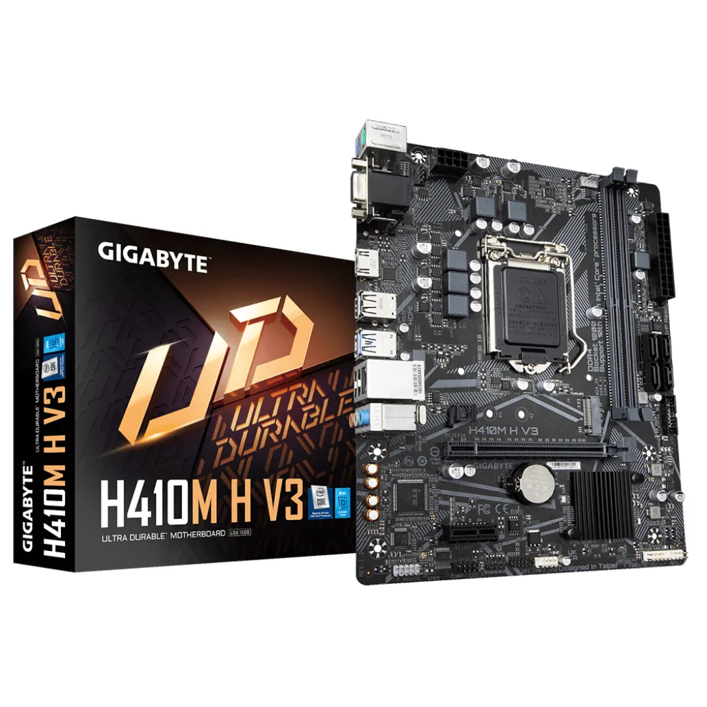 MB 1200 GigaByte H410M H V3 microATX VGA HDMI M.2 MB 1200 GigaByte H410M H V3 microATX VGA HDMI M.2