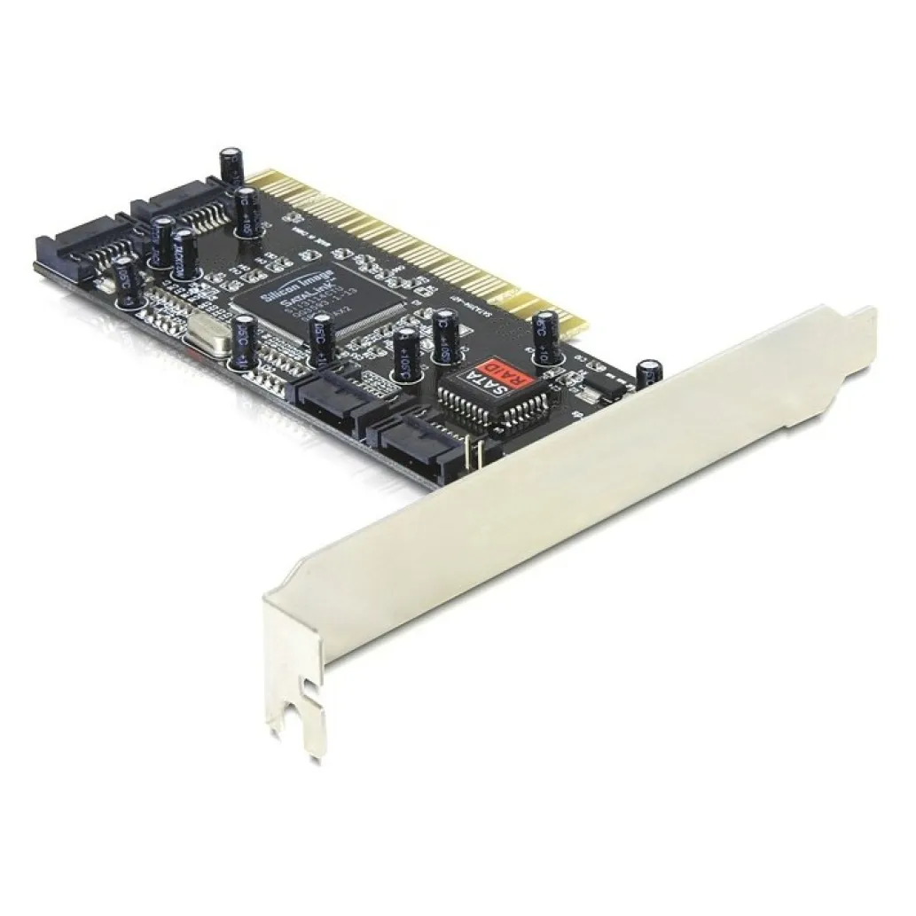 Kontroler PCI => 4x SATA (1,5Gb/s) Delock 70154, Raid 0,1 (70154) Kontroler PCI => 4x SATA (1,5Gb/s) Delock 70154, Raid 0,1 (70154)