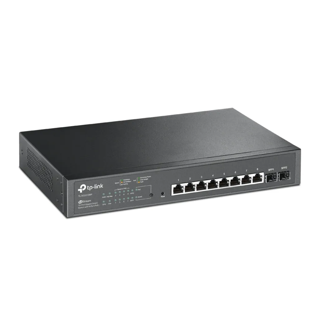 STIKALO 8-PORT 2xSFP TP-Link JetStream Smart 100/1000 1000 PoE+ (TL-SG2210MP) STIKALO 8-PORT 2xSFP TP-Link JetStream Smart 100/1000 1000 PoE+ (TL-SG2210MP)