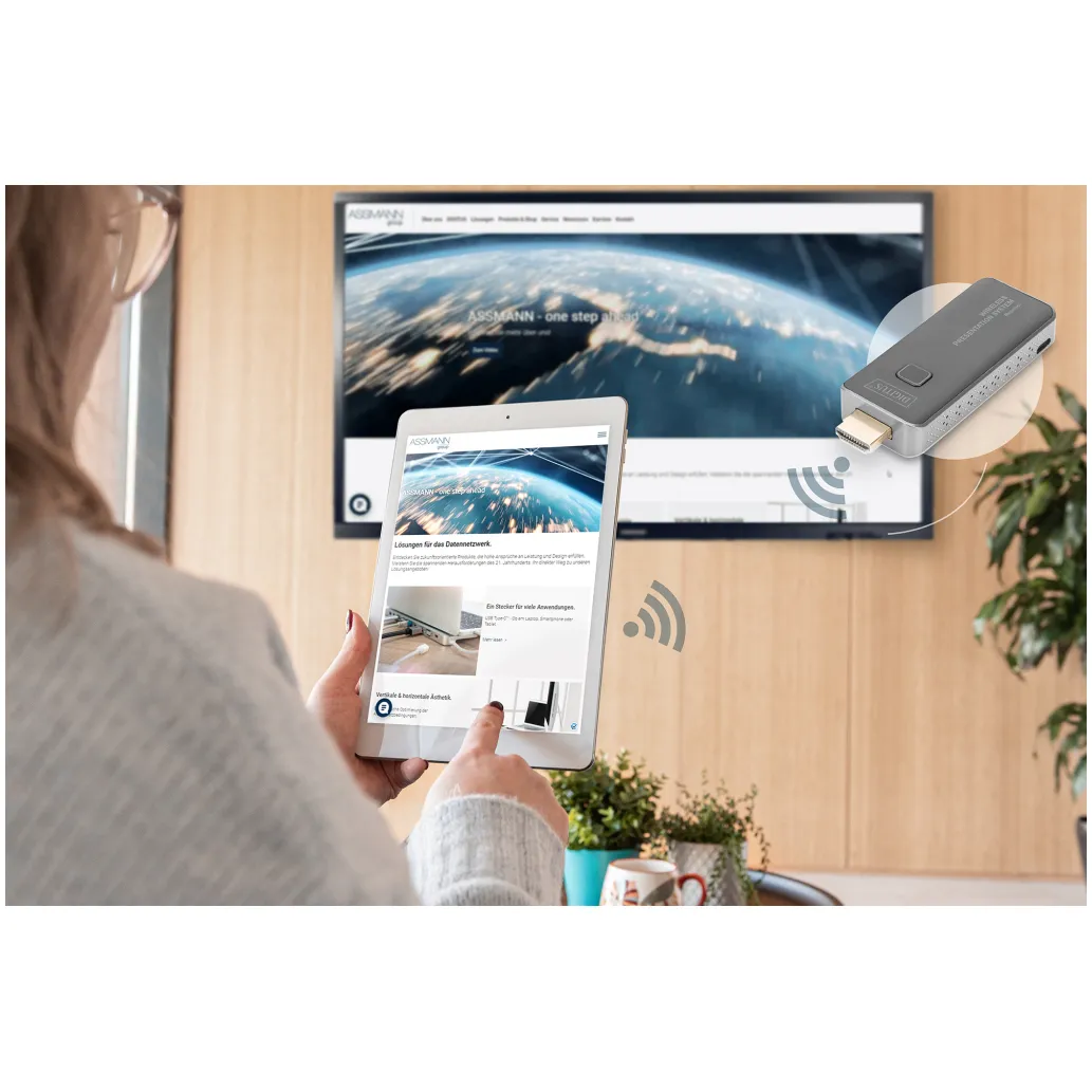 Brezžični ojačevalec signala HDMI SET Click & Present MINI Digitus (DS-55319) Brezžični ojačevalec signala HDMI SET Click & Present MINI Digitus (DS-55319)