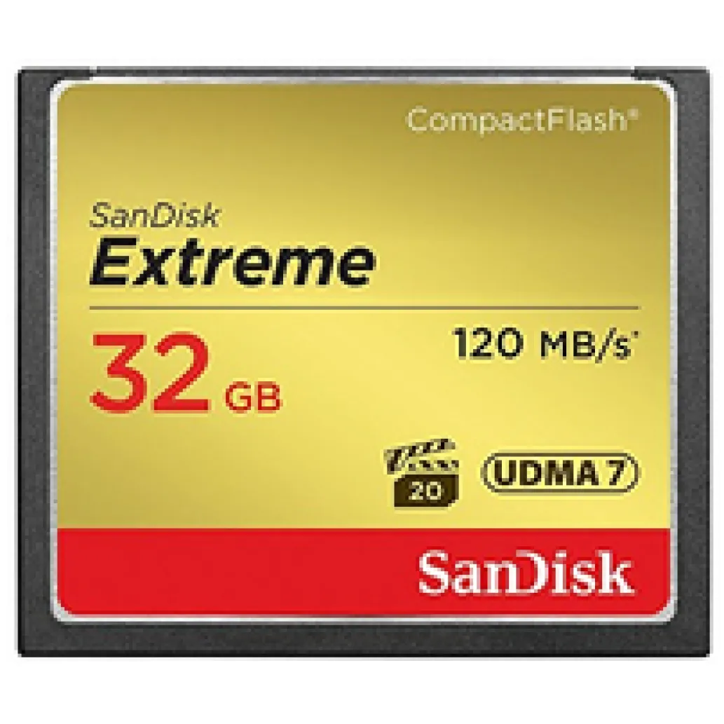 Spominska kartica Compact Flash 32GB Sandisk Etreme 120MB/s/85MB/s (SDCFXSB-032G-G46) Spominska kartica Compact Flash 32GB Sandisk Etreme 120MB/s/85MB/s (SDCFXSB-032G-G46)