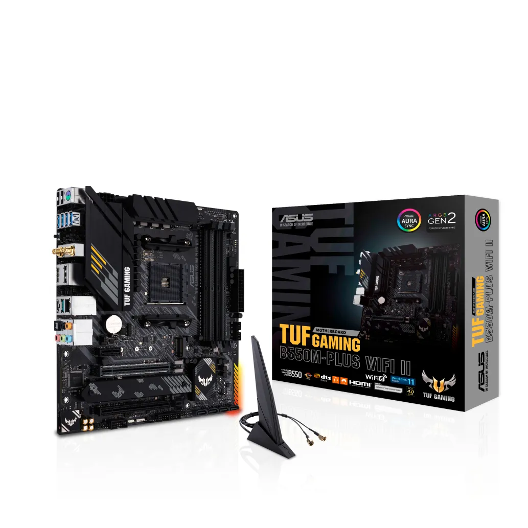 Osnovna plošča AM4 Asus TUF GAMING B550M-PLUS WIFI II microATX 1xHDMI 2.1 1xDisplayPort 1.4 Osnovna plošča AM4 Asus TUF GAMING B550M-PLUS WIFI II microATX 1xHDMI 2.1 1xDisplayPort 1.4