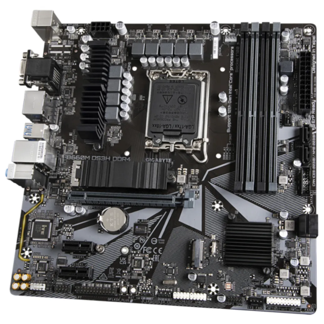 MB 1700 Gigabyte B660M DS3H DDR4/SATA3/USB3.2Gen2/VGA HDMI 2xDP mATX MB 1700 Gigabyte B660M DS3H DDR4/SATA3/USB3.2Gen2/VGA HDMI 2xDP mATX
