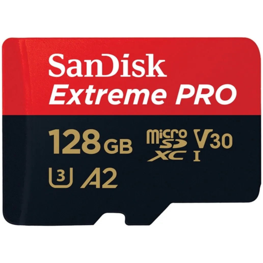 Spominska kartica SDXC-Micro 128GB Sandisk 170MB/s/90MB/s U3 V30 UHS-I (SDSQXCY-128G-GN6MA) adapter Spominska kartica SDXC-Micro 128GB Sandisk 170MB/s/90MB/s U3 V30 UHS-I (SDSQXCY-128G-GN6MA) adapter