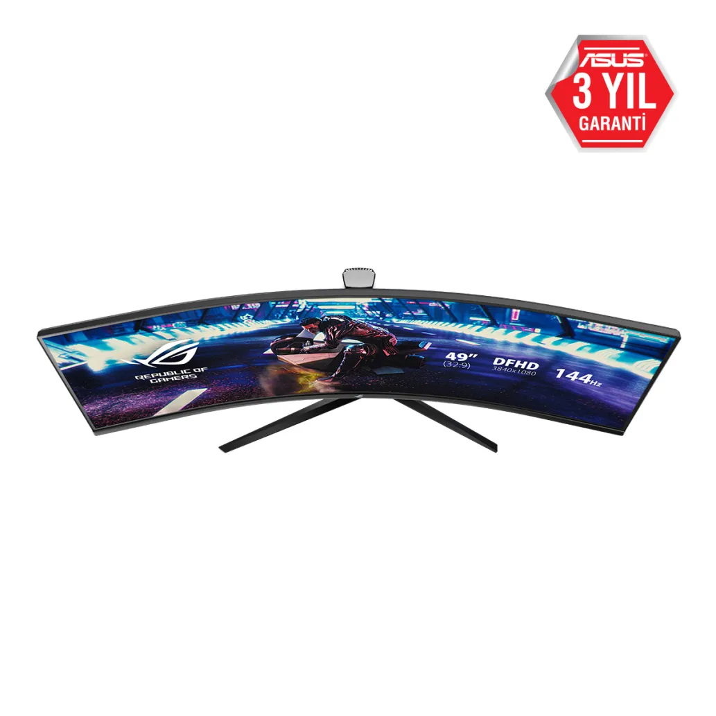 Monitor Asus 124,5 cm (49,0") XG49VQ 3840x1080 Curved Gaming 144Hz VA 4ms 2xHDMI DisplayPort 2xUSB3.2 HAS Zvočniki 2x5W sRGB125% FreeSync Premium PRO BT HDR400 Strix Monitor Asus 124,5 cm (49,0") XG49VQ 3840x1080 Curved Gaming 144Hz VA 4ms 2xHDMI DisplayPort 2xUSB3.2 HAS Zvočniki 2x5W sRGB125% FreeSync Premium PRO BT HDR400 Strix