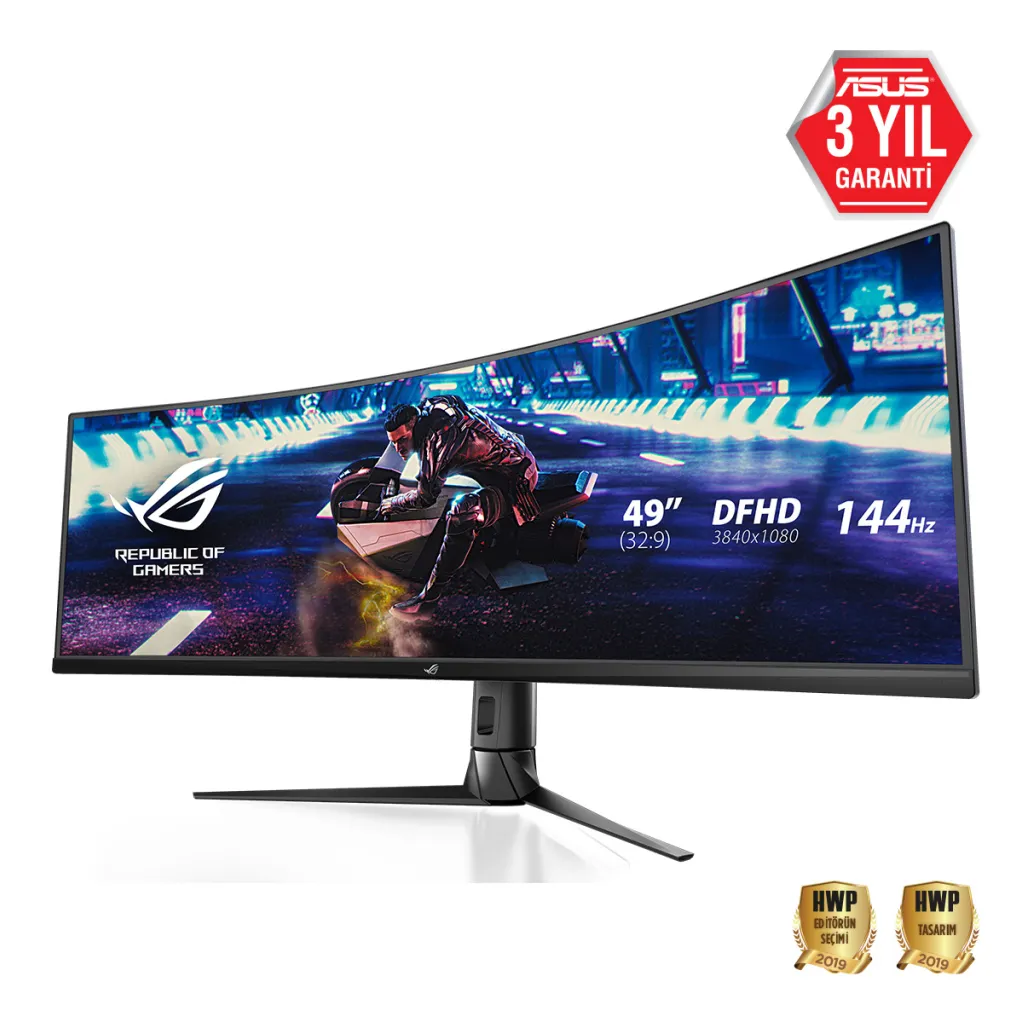 Monitor Asus 124,5 cm (49,0") XG49VQ 3840x1080 Curved Gaming 144Hz VA 4ms 2xHDMI DisplayPort 2xUSB3.2 HAS Zvočniki 2x5W sRGB125% FreeSync Premium PRO BT HDR400 Strix Monitor Asus 124,5 cm (49,0") XG49VQ 3840x1080 Curved Gaming 144Hz VA 4ms 2xHDMI DisplayPort 2xUSB3.2 HAS Zvočniki 2x5W sRGB125% FreeSync Premium PRO BT HDR400 Strix
