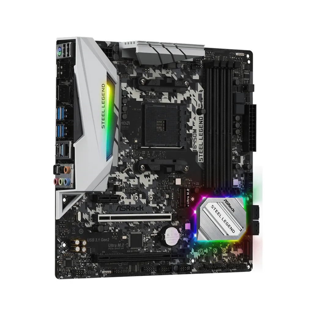 MB AM4 Asrock B450M STEEL LEGEND microATX MB AM4 Asrock B450M STEEL LEGEND microATX
