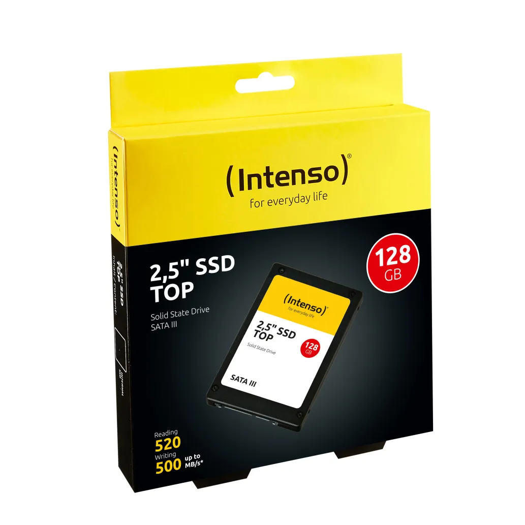 Disk SSD 6,4cm (2,5") SATA3 128GB Intenso TOP 2,5" 520/300MB/s (3812430) Disk SSD 6,4cm (2,5") SATA3 128GB Intenso TOP 2,5" 520/300MB/s (3812430)