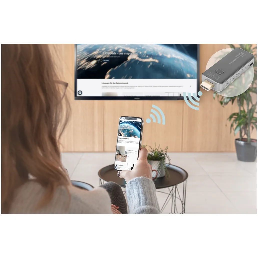 Brezžični ojačevalec signala HDMI SET Click & Present MINI Digitus (DS-55319) Brezžični ojačevalec signala HDMI SET Click & Present MINI Digitus (DS-55319)