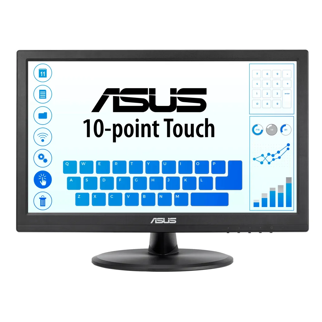 Monitor touch Asus 39,6 cm (15,6") VT168HR 1366x768 POS TN 5ms VGA HDMI USB Monitor touch Asus 39,6 cm (15,6") VT168HR 1366x768 POS TN 5ms VGA HDMI USB