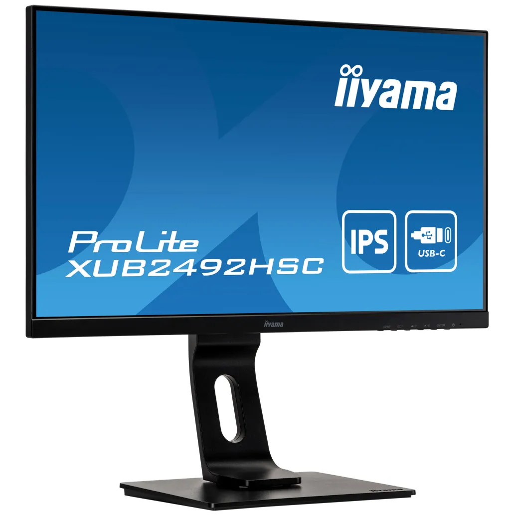 Monitor Iiyama 60,5 cm (23,8") XUB2492HSC-B1 1920x1080 75Hz IPS 4ms HDMI DisplayPort USB-C 65W 2xUSB3.0 Pivot Zvočniki sRGB99% ProLite Monitor Iiyama 60,5 cm (23,8") XUB2492HSC-B1 1920x1080 75Hz IPS 4ms HDMI DisplayPort USB-C 65W 2xUSB3.0 Pivot Zvočniki sRGB99% ProLite