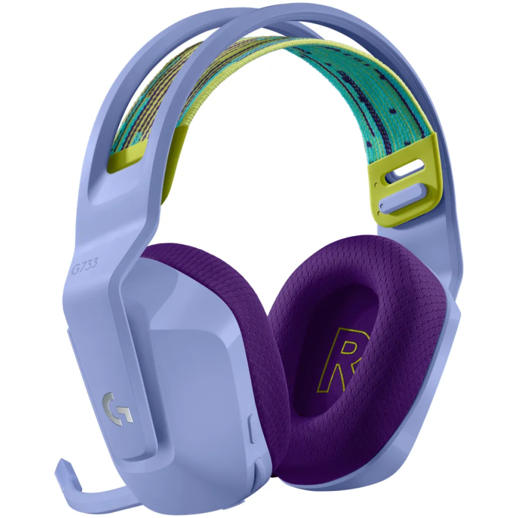 Slušalke gaming Logitech brezžične G733 Lightspeed 2,4Hz - vijolične (981-000890) Slušalke gaming Logitech brezžične G733 Lightspeed 2,4Hz - vijolične (981-000890)