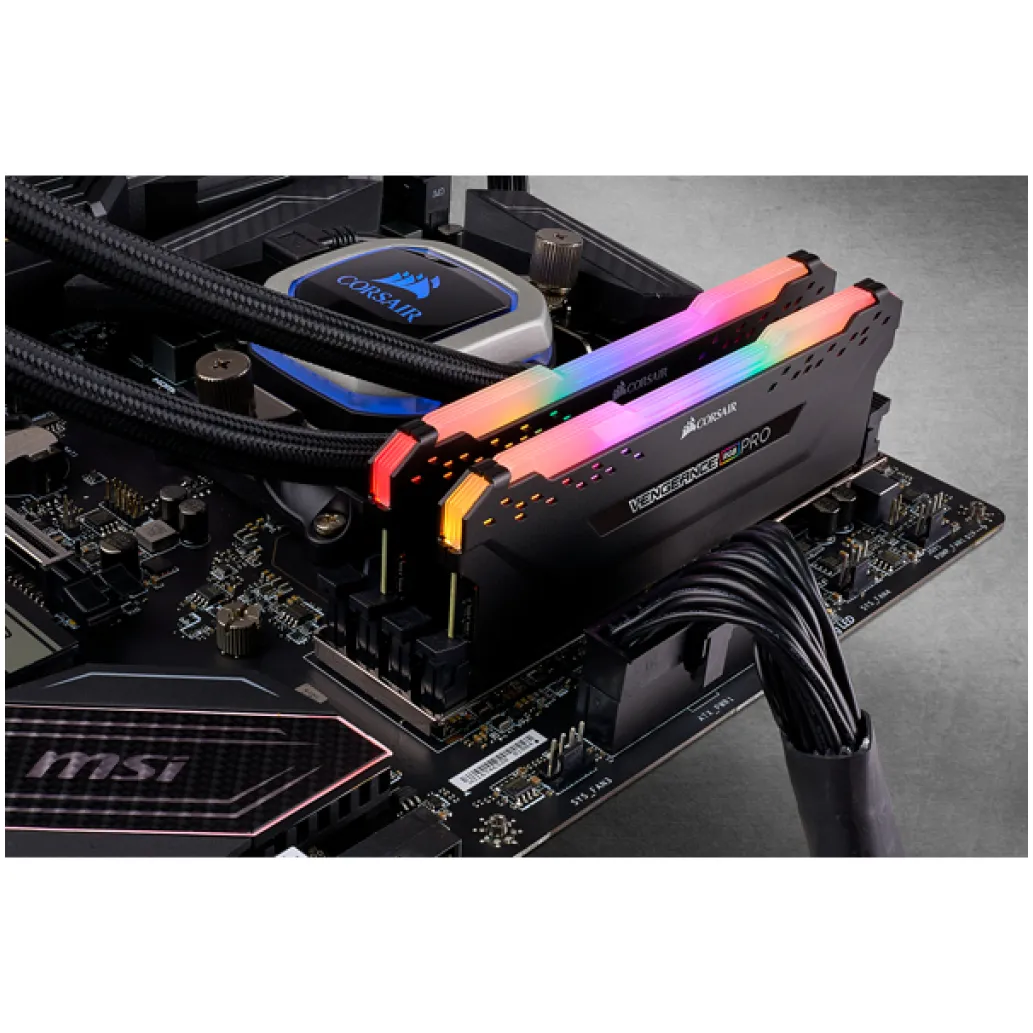 DDR4 16GB 3000MHz CL15 KIT (2x 8GB) Corsair RGB Vengeance PRO K2 XMP2.0 1,35V Gaming črna (CMW16GX4M2C3000C15) DDR4 16GB 3000MHz CL15 KIT (2x 8GB) Corsair RGB Vengeance PRO K2 XMP2.0 1,35V Gaming črna (CMW16GX4M2C3000C15)