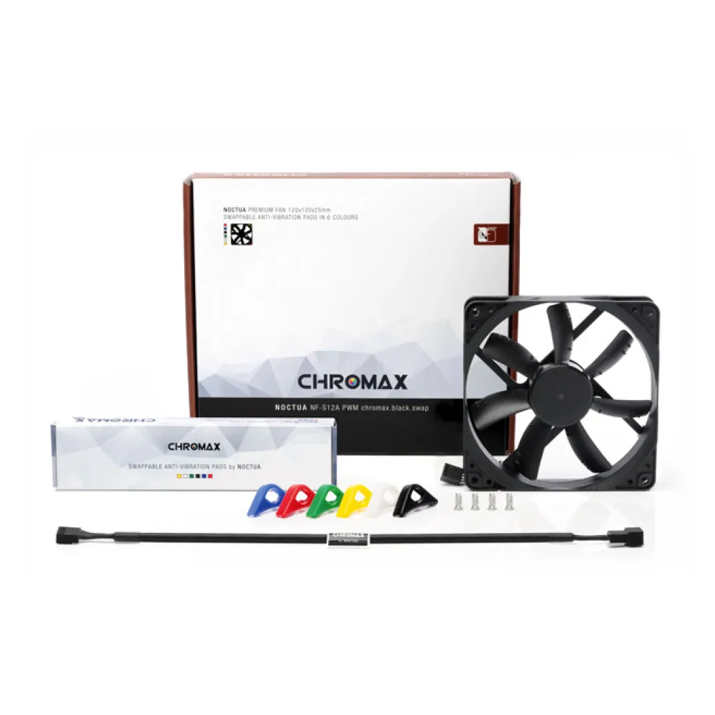 Ventilator Noctua NF-S12A 120mm, črna Ventilator Noctua NF-S12A 120mm, črna