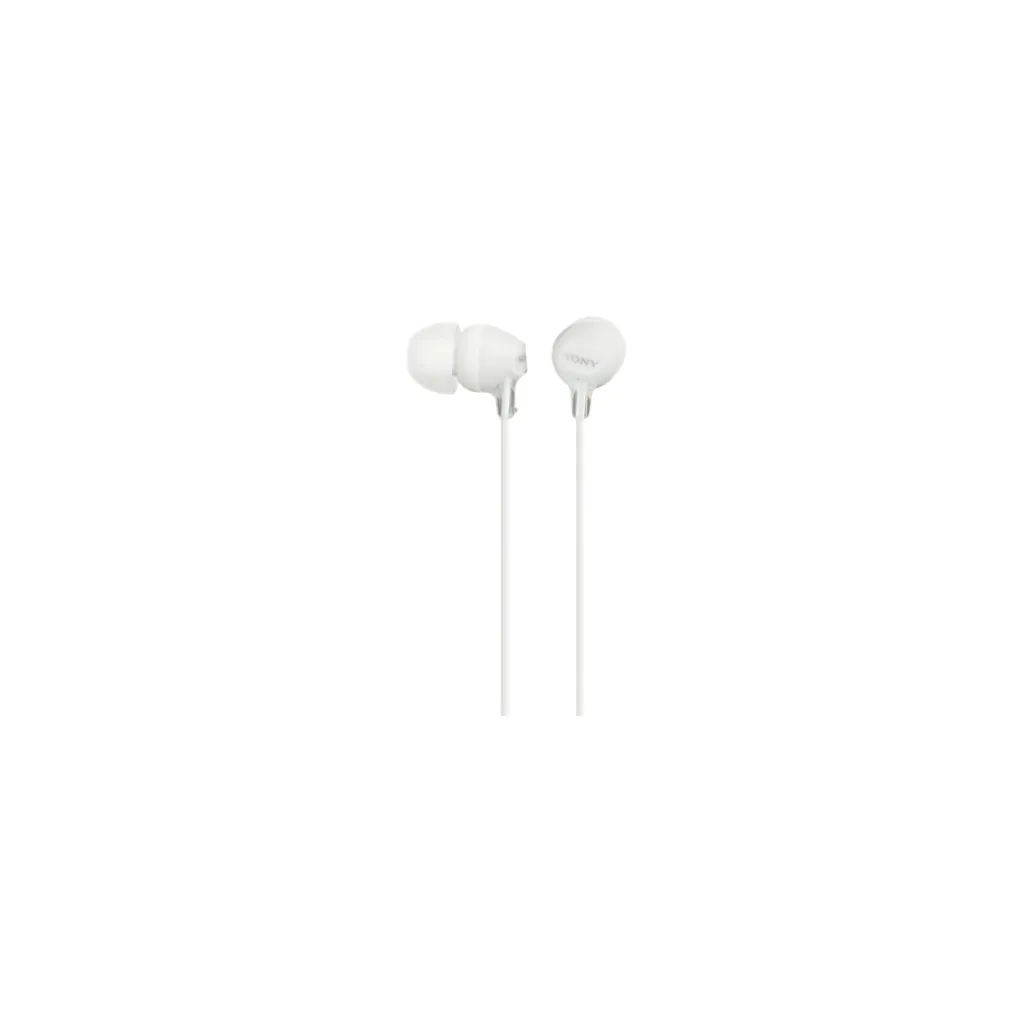 Slušalke Sony 3.5 z ušesnimi cepki MDREX15LPW - bele Slušalke Sony 3.5 z ušesnimi cepki MDREX15LPW - bele