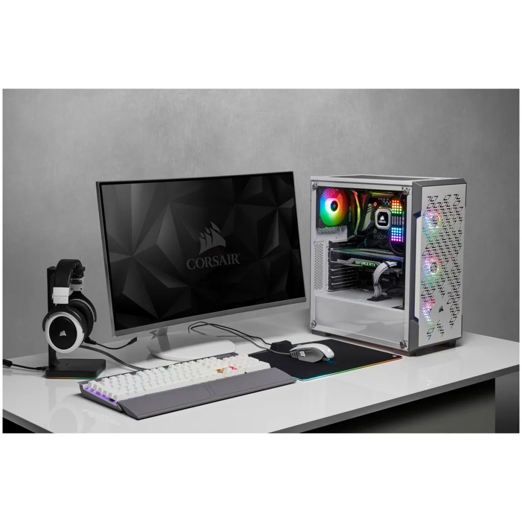 Ohišje Corsair ICUE 220T RGB - belo (CC-9011174-WW) Ohišje Corsair ICUE 220T RGB - belo (CC-9011174-WW)