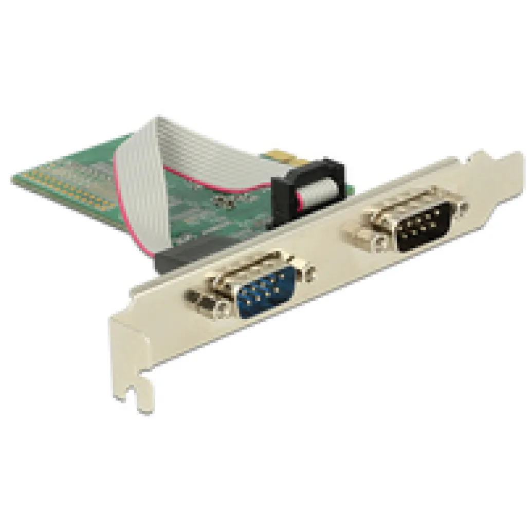 Kontroler PCI-Express => 2x serijski COM port RS232 9pin Delock Kontroler PCI-Express => 2x serijski COM port RS232 9pin Delock