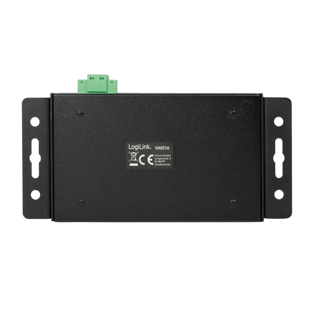 HUB USB-C => 4x USB3.1 industrijski LogiLink+ napajalnik črn (UA0316) HUB USB-C => 4x USB3.1 industrijski LogiLink+ napajalnik črn (UA0316)