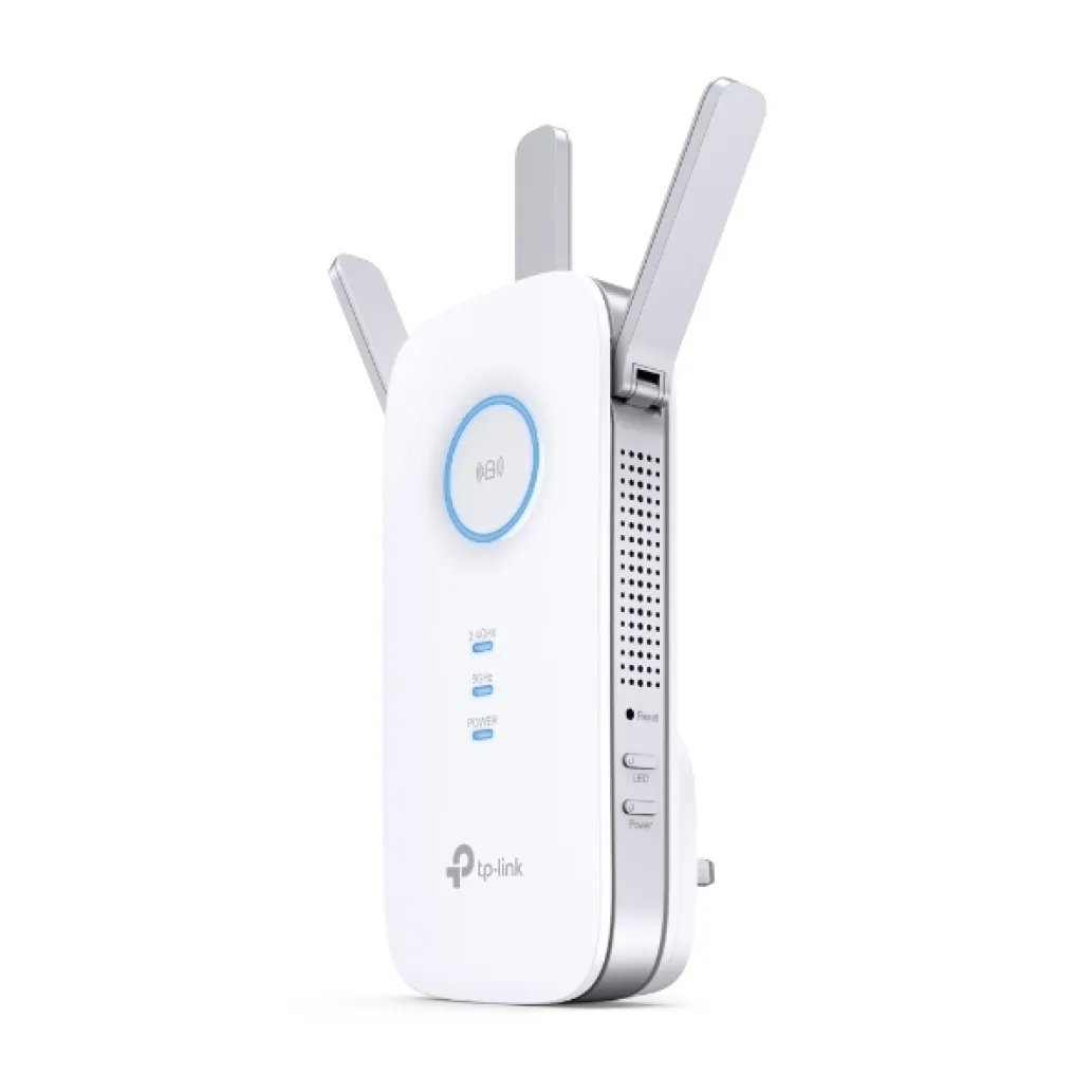 Razširitev brezžičnega omrežja TP-Link WiFi5 802.11ac AC1750 1300Mbit/s 1xRJ45 3x antena (RE450) Razširitev brezžičnega omrežja TP-Link WiFi5 802.11ac AC1750 1300Mbit/s 1xRJ45 3x antena (RE450)