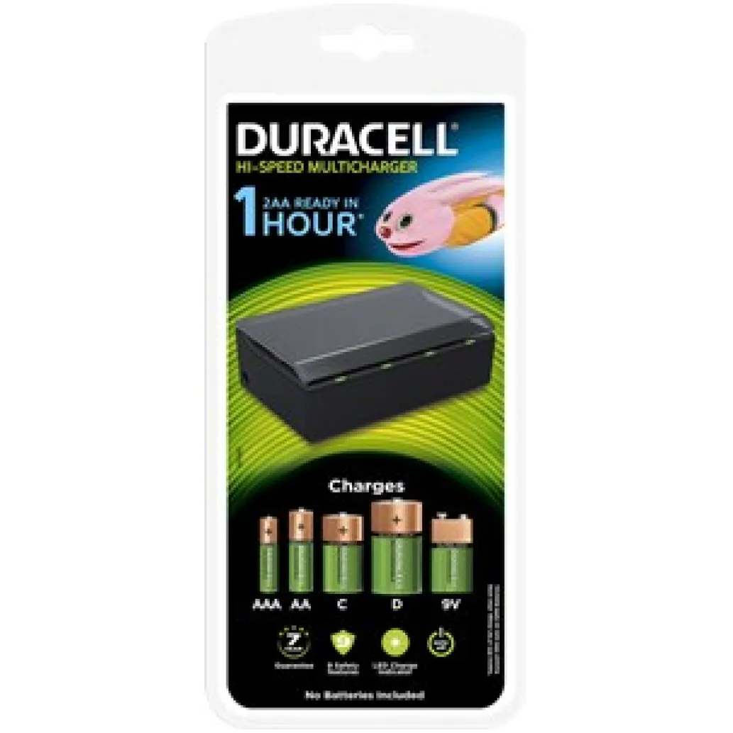 Polnilec Hi-Speed večnamenski polnilnik baterij Duracell CEF22-EU (AA/AAA/C/D/9V) Polnilec Hi-Speed večnamenski polnilnik baterij Duracell CEF22-EU (AA/AAA/C/D/9V)
