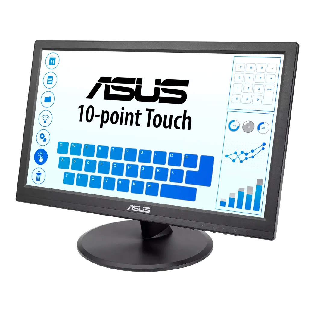 Monitor touch Asus 39,6 cm (15,6") VT168HR 1366x768 POS TN 5ms VGA HDMI USB Monitor touch Asus 39,6 cm (15,6") VT168HR 1366x768 POS TN 5ms VGA HDMI USB