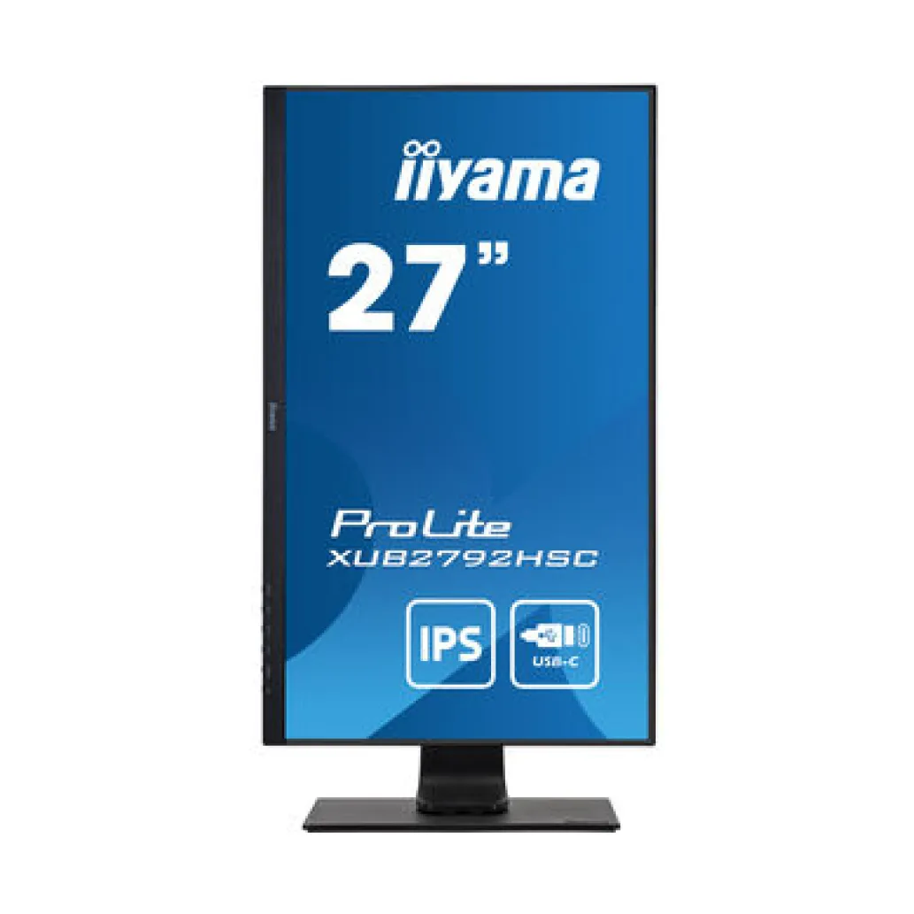 Monitor Iiyama 68,6 cm (27,0") XUB2792HSC-B1 1920x1080 75Hz IPS 4ms HDMI DisplayPort USB-C 65W 2xUSB3.0 Zvočniki sRGB99% Monitor Iiyama 68,6 cm (27,0") XUB2792HSC-B1 1920x1080 75Hz IPS 4ms HDMI DisplayPort USB-C 65W 2xUSB3.0 Zvočniki sRGB99%