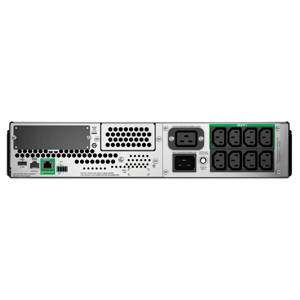 UPS APC Smart-UPS Line-Interactive 3000VA/2700W 230V 9x220V rackmount (SMT3000RMI2UC) UPS APC Smart-UPS Line-Interactive 3000VA/2700W 230V 9x220V rackmount (SMT3000RMI2UC)