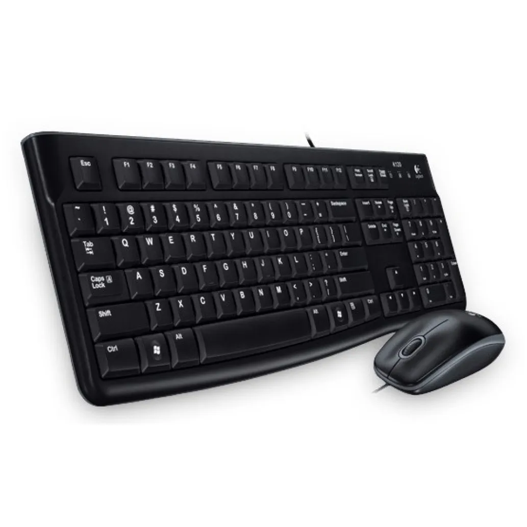 Tipkovnica in miš Logitech USB MK120 SLO črna (920-002549) Tipkovnica in miš Logitech USB MK120 SLO črna (920-002549)