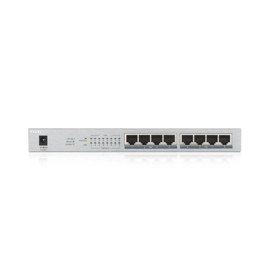 STIKALO 8-PORT ZyXEL 100/1000 PoE+ (GS1008HP-EU0101F) STIKALO 8-PORT ZyXEL 100/1000 PoE+ (GS1008HP-EU0101F)