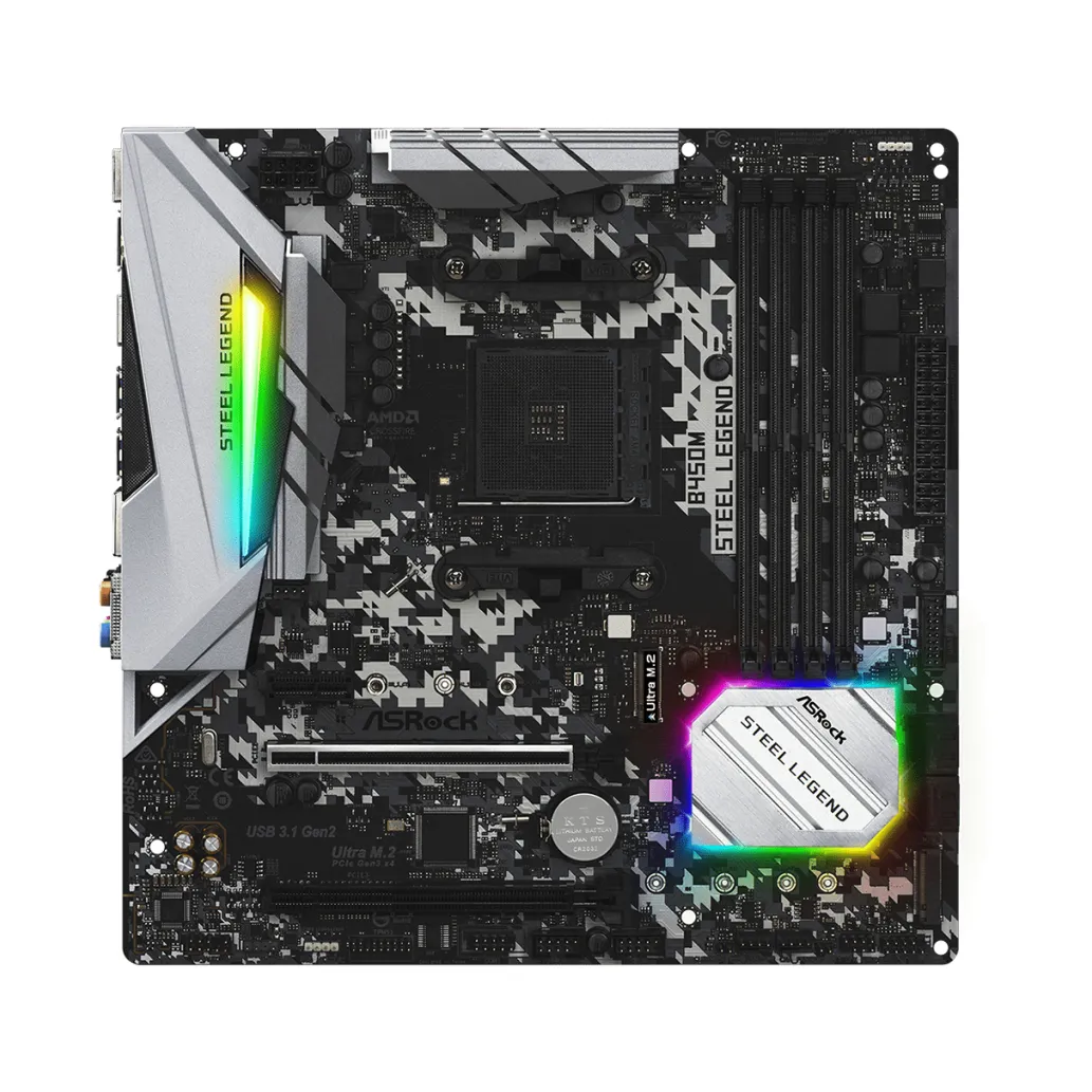 MB AM4 Asrock B450M STEEL LEGEND microATX MB AM4 Asrock B450M STEEL LEGEND microATX