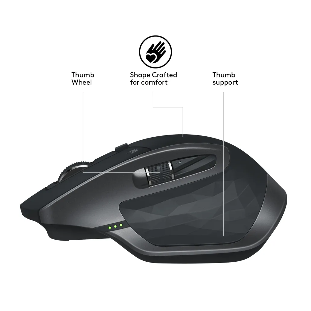 Miš brezžična + Bluetooth Logitech MX Master 2S 4000DPI Unifying polnilna grafitna (910-005139) Miš brezžična + Bluetooth Logitech MX Master 2S 4000DPI Unifying polnilna grafitna (910-005139)