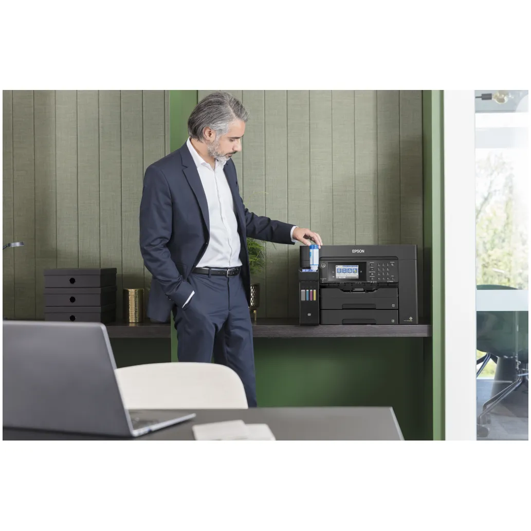 Tiskalnik multifunkcijski brizgalni barvni Epson EcoTank Office Pro A3 15160 A3 duplex tisk duplex skeniranje faks USB LAN WiFi 25ppm (C11CH71402) Tiskalnik multifunkcijski brizgalni barvni Epson EcoTank Office Pro A3 15160 A3 duplex tisk duplex skeniranje faks USB LAN WiFi 25ppm (C11CH71402)