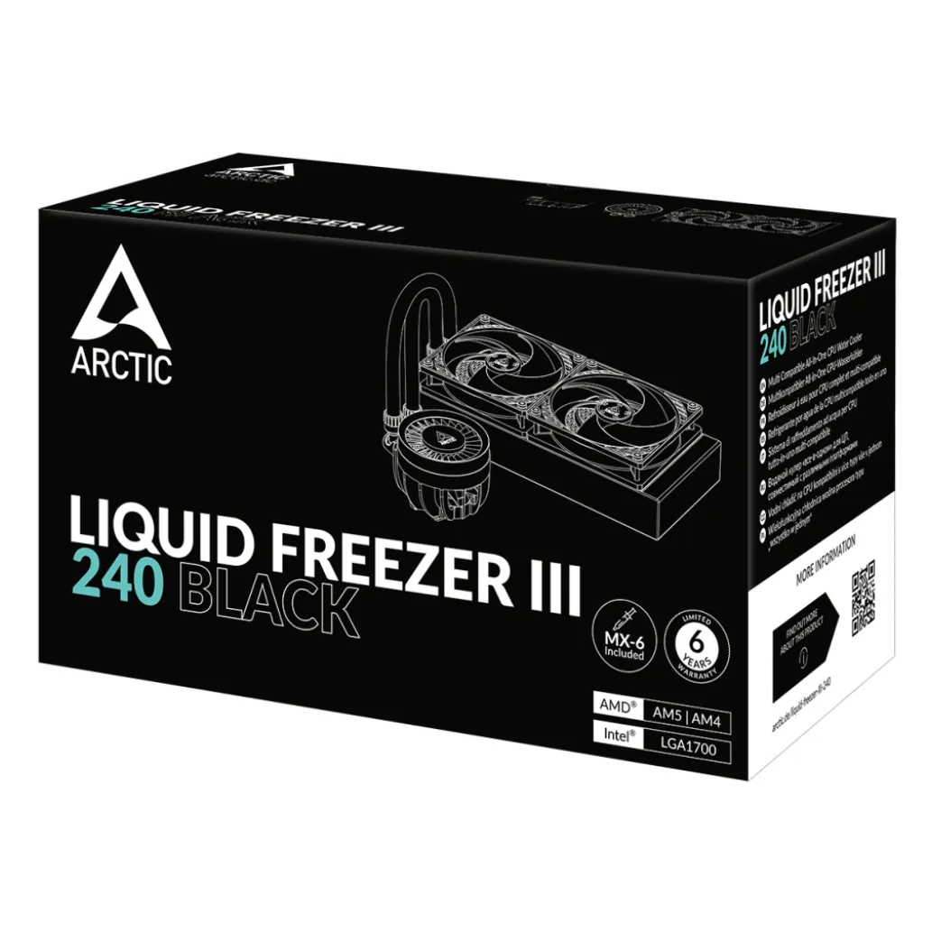Vodno hlajenje Arctic Liquid Freezer III - 240mm črna (ACFRE00134A) Vodno hlajenje Arctic Liquid Freezer III - 240mm črna (ACFRE00134A)