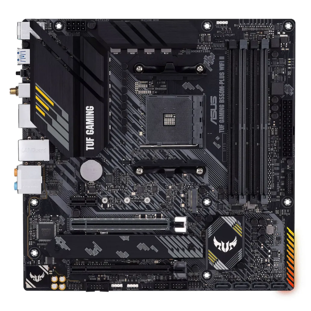 Osnovna plošča AM4 Asus TUF GAMING B550M-PLUS WIFI II microATX 1xHDMI 2.1 1xDisplayPort 1.4 Osnovna plošča AM4 Asus TUF GAMING B550M-PLUS WIFI II microATX 1xHDMI 2.1 1xDisplayPort 1.4