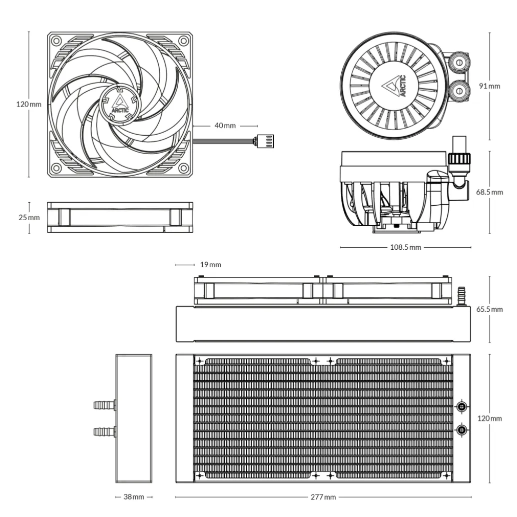 Vodno hlajenje Arctic Liquid Freezer III - 240mm črna (ACFRE00134A) Vodno hlajenje Arctic Liquid Freezer III - 240mm črna (ACFRE00134A)