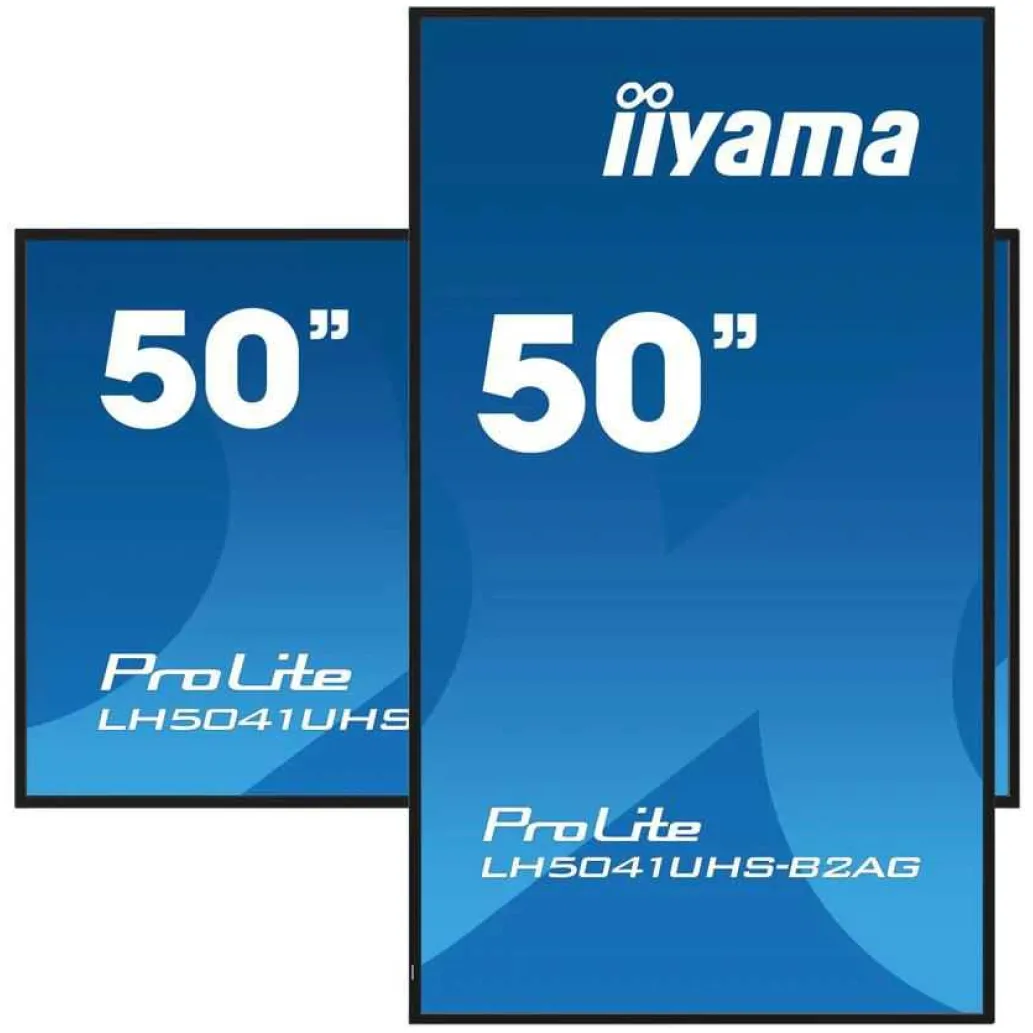 Monitor Iiyama 127 cm (50,0") LH5041UHS-B2AG 3840x2160 LFD VA 5ms VGA 3xHDMI Zvočniki 2x10W NTSC72% RJ45 IR RS-232 ProLite Delovanje 24/7 Monitor Iiyama 127 cm (50,0") LH5041UHS-B2AG 3840x2160 LFD VA 5ms VGA 3xHDMI Zvočniki 2x10W NTSC72% RJ45 IR RS-232 ProLite Delovanje 24/7