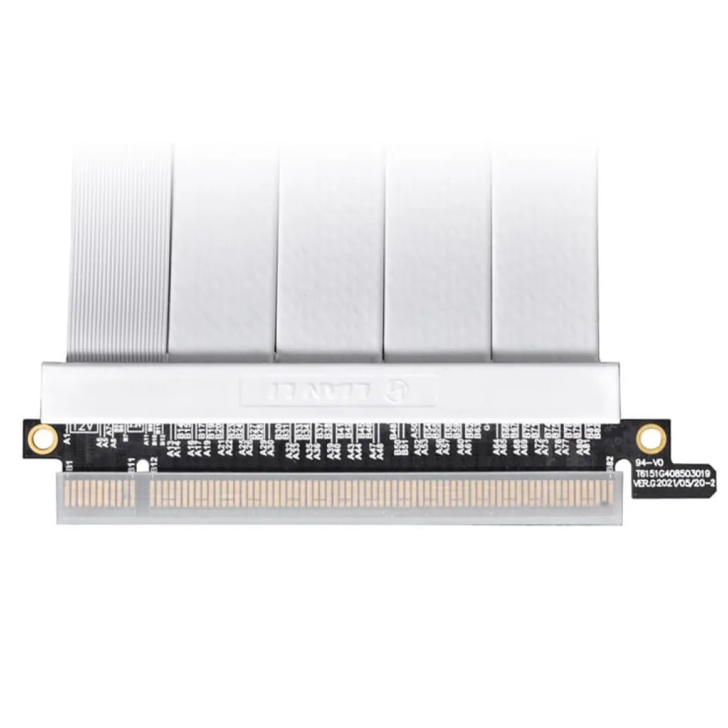 Riser kabel Lian Li PW-PCIV-4-90X PCIe 4.0 - 900mm, bel Riser kabel Lian Li PW-PCIV-4-90X PCIe 4.0 - 900mm, bel