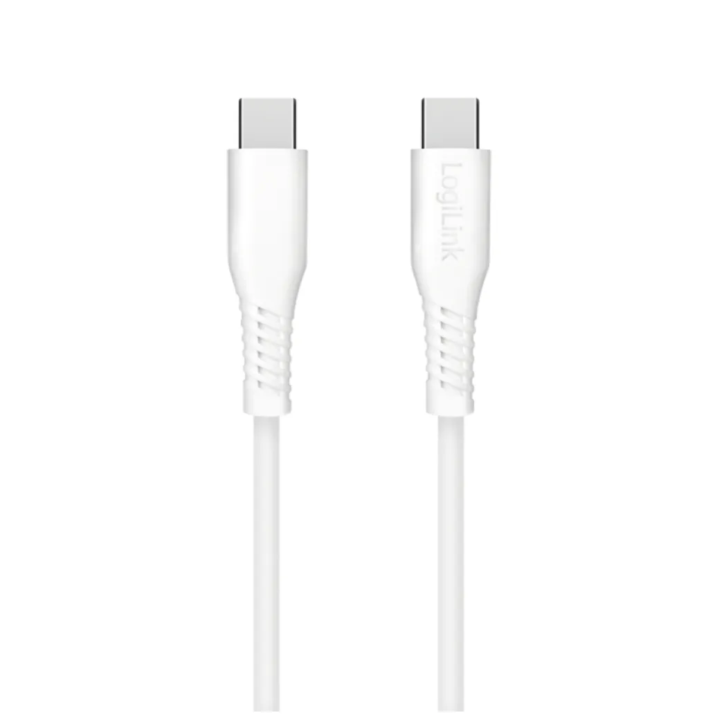 Kabel USB-C (m) => USB-C (m) 2.0 0,30m 60W 3A/20V 480Mbps bel LogiLink (CU0260) Kabel USB-C (m) => USB-C (m) 2.0 0,30m 60W 3A/20V 480Mbps bel LogiLink (CU0260)